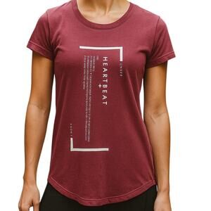Under Armour Women's XS T-Shirt Heart Pink Graphic Open Back